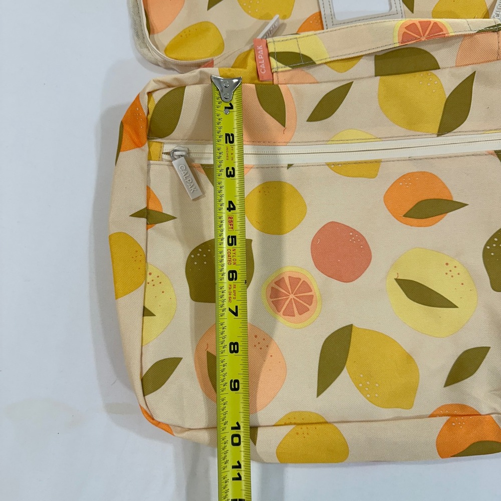 CALPAK Packing Cube Travel Organizer Citrus Fruit Print Lemon Orange Cream - Picture 10 of 11